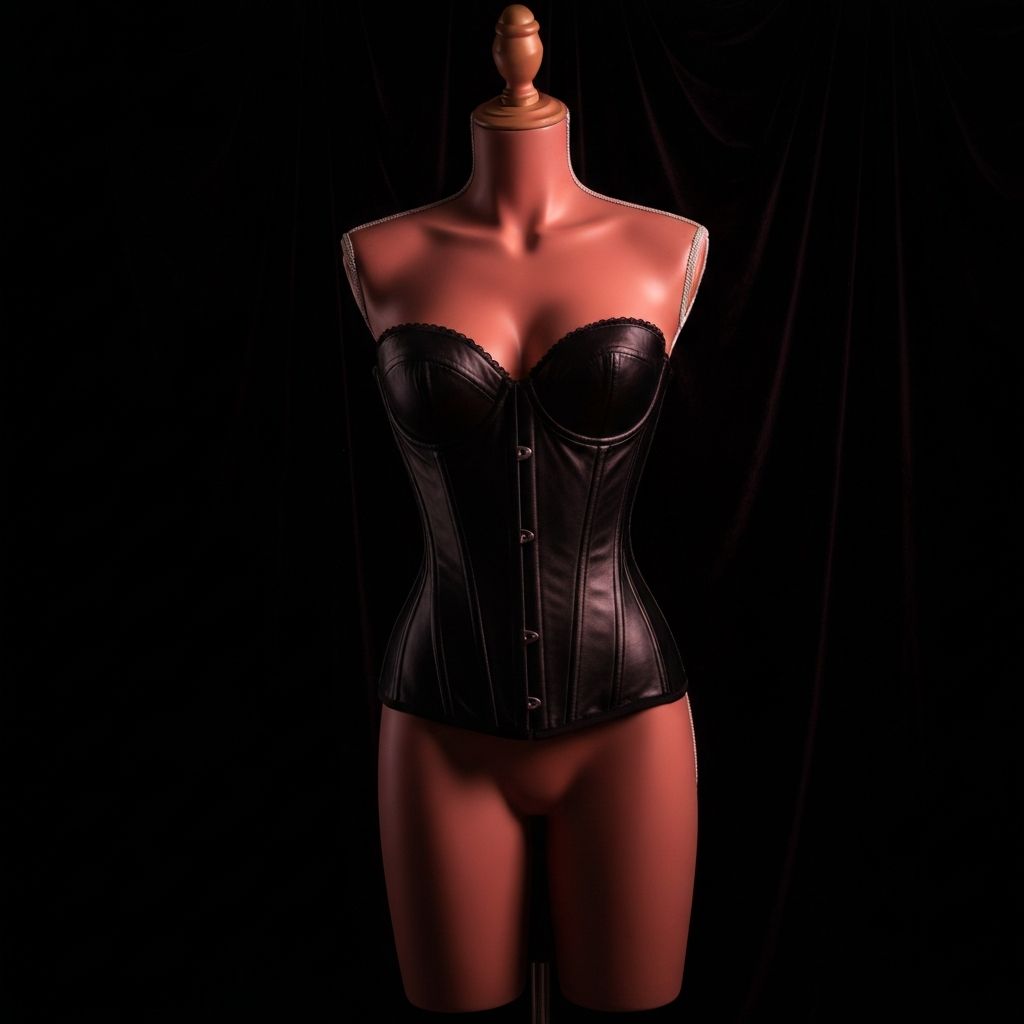 Elegant leather corset